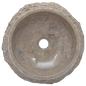 Preview: Waschbecken Grau Ø40x12 cm Marmor