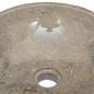 Preview: Waschbecken Grau Ø40x12 cm Marmor