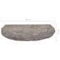 Preview: Waschbecken Grau Ø40x12 cm Marmor