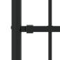 Preview: Gartenzaun Woerden mit Speerspitze Schwarz 240 x 75 cm Stahl