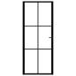Preview: Innentür ESG Glas und Aluminium 83x201,5 cm Schwarz