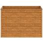 Preview: Garten-Hochbeet 100 x 50 x 69 cm Cortenstahl