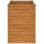 Preview: Garten-Hochbeet 100 x 50 x 69 cm Cortenstahl
