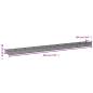 Preview: Hochbeet 960x100x36 cm Cortenstahl