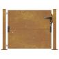 Preview: Gartentor 100x75 cm Cortenstahl