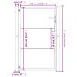 Preview: Gartentor 100x125 cm Cortenstahl