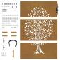 Preview: Gartentor 85x150 cm Cortenstahl Baum-Design