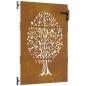 Preview: Gartentor 85x150 cm Cortenstahl Baum-Design