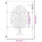 Preview: Gartentor 85x150 cm Cortenstahl Baum-Design