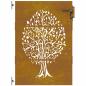 Preview: Gartentor 85x150 cm Cortenstahl Baum-Design