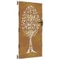 Preview: Gartentor 85x175 cm Cortenstahl Baum-Design