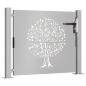 Preview: Gartentor 100x75 cm Cortenstahl Baumdesign