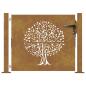 Preview: Gartentor 100x75 cm Cortenstahl Baumdesign