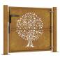 Preview: Gartentor 100x75 cm Cortenstahl Baumdesign