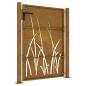 Preview: Gartentor 100x125 cm Cortenstahl Gras-Design