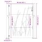 Preview: Gartentor 100x125 cm Cortenstahl Gras-Design