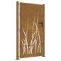 Preview: Gartentor 100x175 cm Cortenstahl Gras-Design