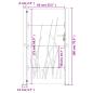 Preview: Gartentor 100x175 cm Cortenstahl Gras-Design