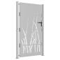 Preview: Gartentor 100x200 cm Cortenstahl Gras-Design