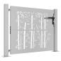 Preview: Gartentor 100x75 cm Cortenstahl Bambus-Design