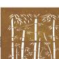 Preview: Gartentor 100x100 cm Cortenstahl Bambus-Design