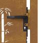Preview: Gartentor 100x100 cm Cortenstahl Bambus-Design