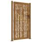Preview: Gartentor 100x200 cm Cortenstahl Bambus-Design