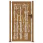 Preview: Gartentor 100x200 cm Cortenstahl Bambus-Design