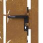 Preview: Gartentor 100x200 cm Cortenstahl Bambus-Design
