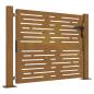 Preview: Gartentor 100x75 cm Cortenstahl Quadratisches Design