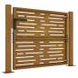 Preview: Gartentor 100x75 cm Cortenstahl Quadratisches Design