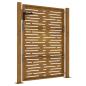 Preview: Gartentor 100x125 cm Cortenstahl Quadratisches Design