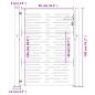 Preview: Gartentor 100x125 cm Cortenstahl Quadratisches Design