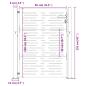 Preview: Gartentor 100x150 cm Cortenstahl Quadratisches Design
