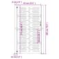 Preview: Gartentor 100x175 cm Cortenstahl Quadratisches Design