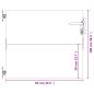 Preview: Gartentor 85x125 cm Cortenstahl