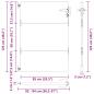 Preview: Gartentor 85x125 cm Cortenstahl