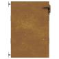Preview: Gartentor 85x125 cm Cortenstahl