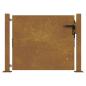 Preview: Gartentor 100x75 cm Cortenstahl