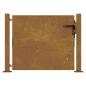 Preview: Gartentor 100x100 cm Cortenstahl