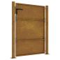 Preview: Gartentor 100x125 cm Cortenstahl