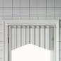Preview: ARDEBO.de - Gardinenstangen 2 Stk. Weiß und Silbern 90-135 cm Aluminium