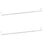 Preview: Gardinenstangen 2 Stk. Weiß und Silbern 90-135 cm Aluminium