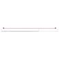 Preview: Gardinenstangen 2 Stk. Weiß und Silbern 90-135 cm Aluminium