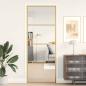 Preview: ARDEBO.de - Innentür Schlank Golden 76x201,5 cm Hartglas und Aluminium