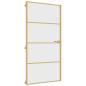 Preview: Innentür Schlank Golden 102,5x201,5 cm Hartglas und Aluminium