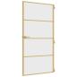 Preview: Innentür Schlank Golden 102,5x201,5 cm Hartglas und Aluminium