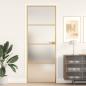 Preview: ARDEBO.de - Innentür Schlank Golden 76x201,5 cm Hartglas und Aluminium