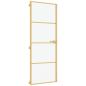 Preview: Innentür Schlank Golden 76x201,5 cm Hartglas und Aluminium