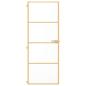 Preview: Innentür Schlank Golden 76x201,5 cm Hartglas und Aluminium